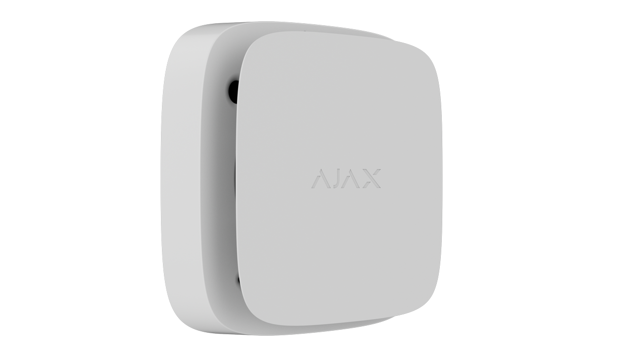 Ajax Systems 52250.136.WH1 FireProtect 2 RB Entegre Sirenli Kablosuz Duman ve Isı Dedektörü, Beyaz