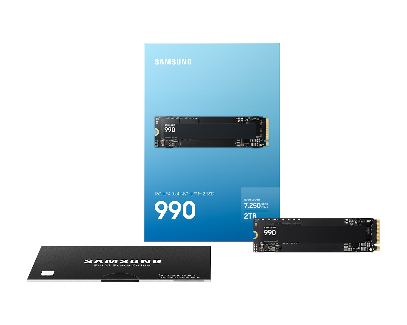 Samsung MZ-V9V2T0BW 990 EVO Plus 2TB PCIe 4.0 x4 NVMe M.2 SSD 7250MB/s Okuma 6450MB/s Yazma