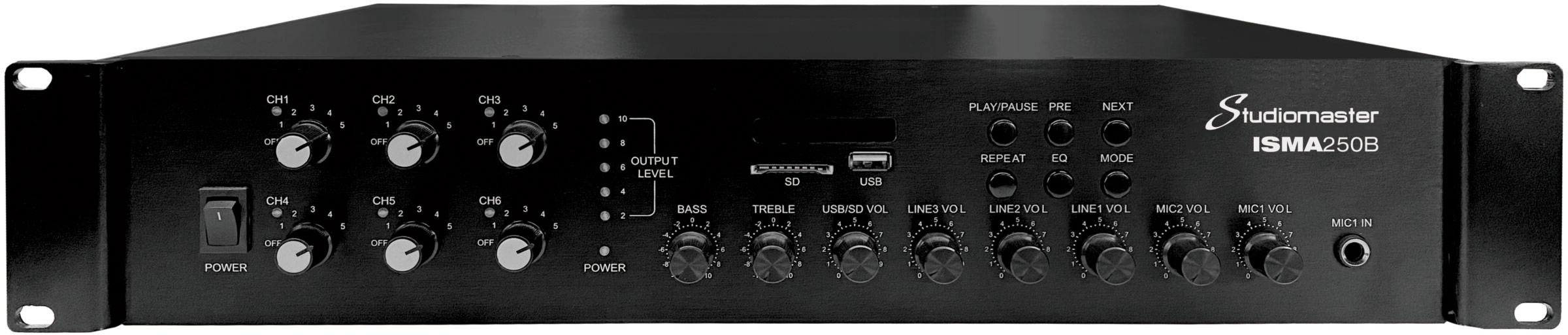 Studiomaster ISMA-250B 250W Amfi Mikser