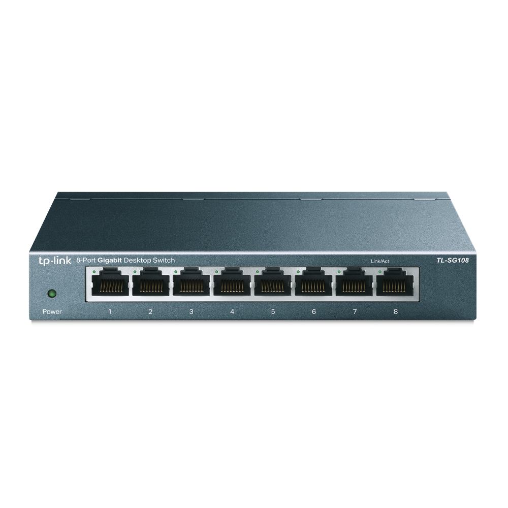 TP-Link TL-SG108 8 Port Gigabit Ethernet Switch 10/100/1000Mbps Metal Kasa Network Switch