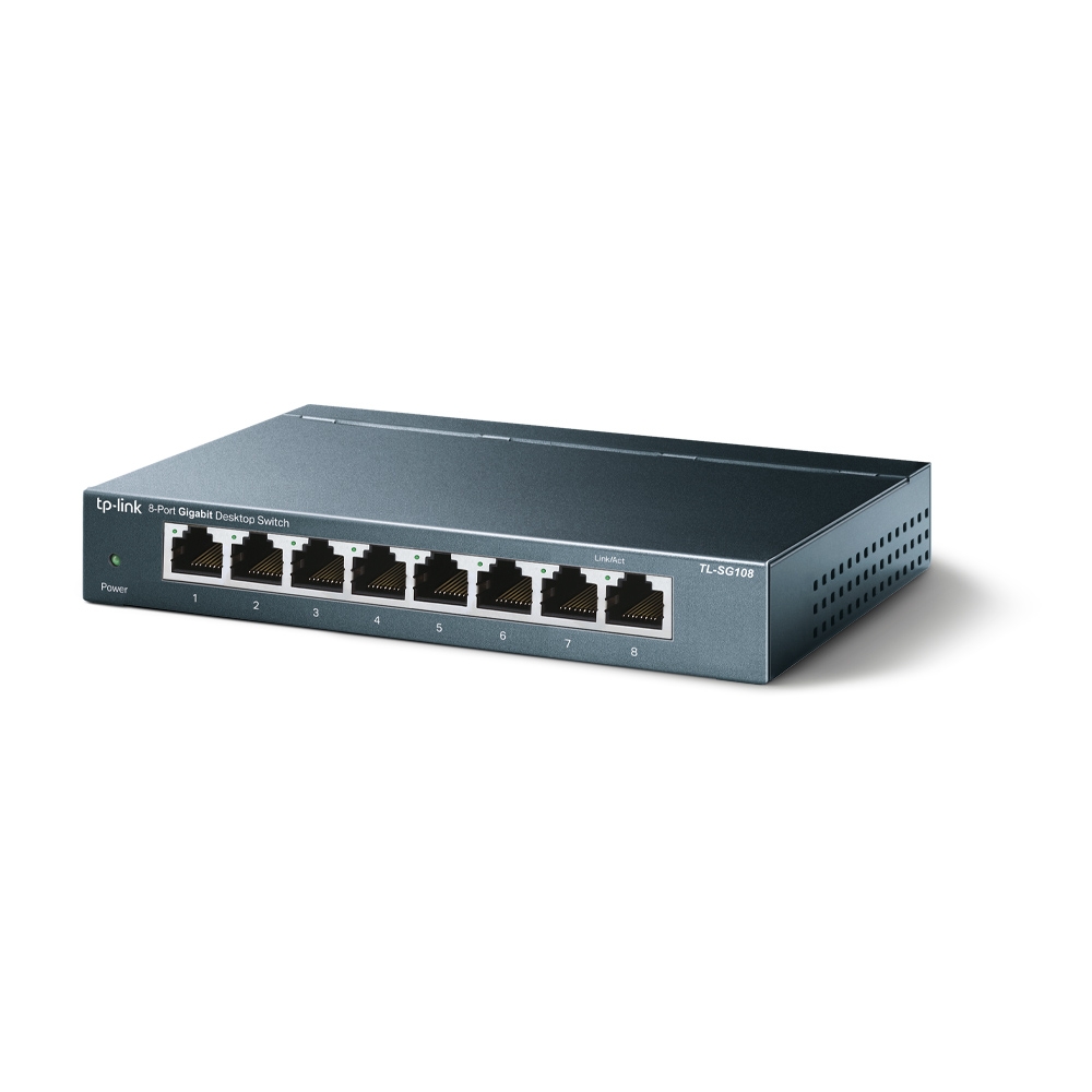 TP-Link TL-SG108 8 Port Gigabit Ethernet Switch 10/100/1000Mbps Metal Kasa Network Switch