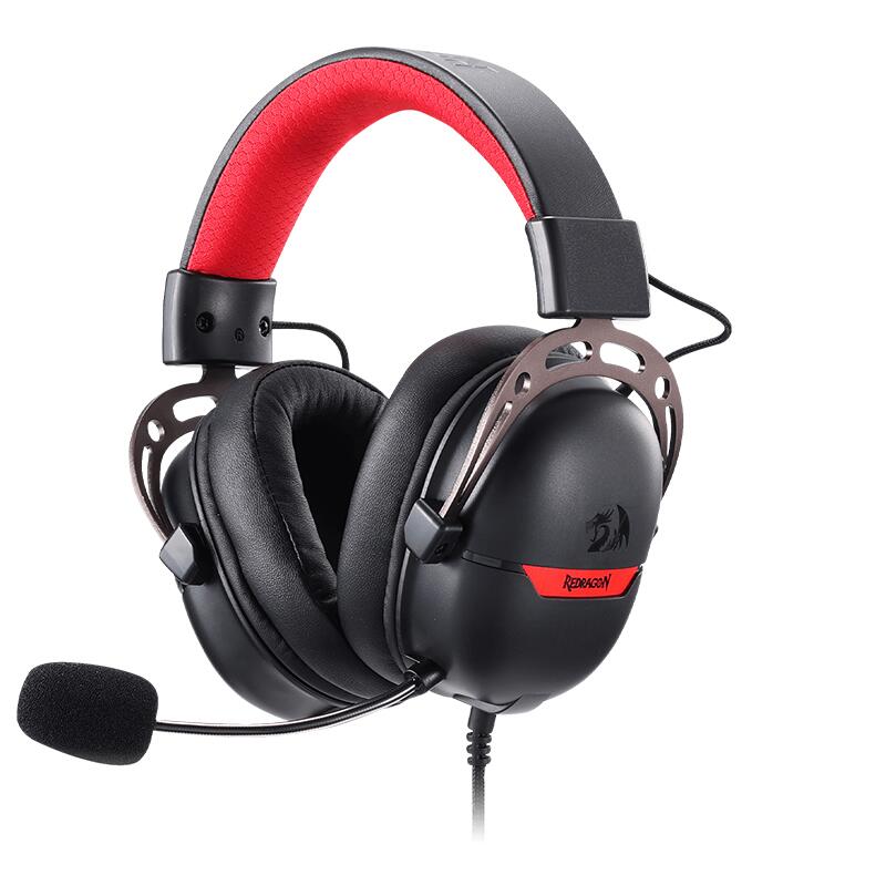 Redragon H376BR H376 Aurora 7.1 Surround USB Kablolu Oyuncu Kulaklığı, Siyah