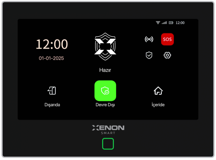 Xenon Smart X7570 Akıllı Alarm Güvenlik Kiti Dokunmatik Ekran, Kumanda, Kapı Pencere Sensörü