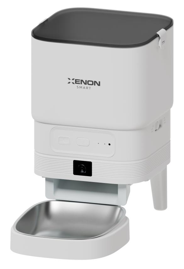 Xenon Smart X8614 1080p 4L Akıllı Mama Kabı Kameralı Wi-Fi Mobil Kontrol Çelik Kase Gece Görüşlü