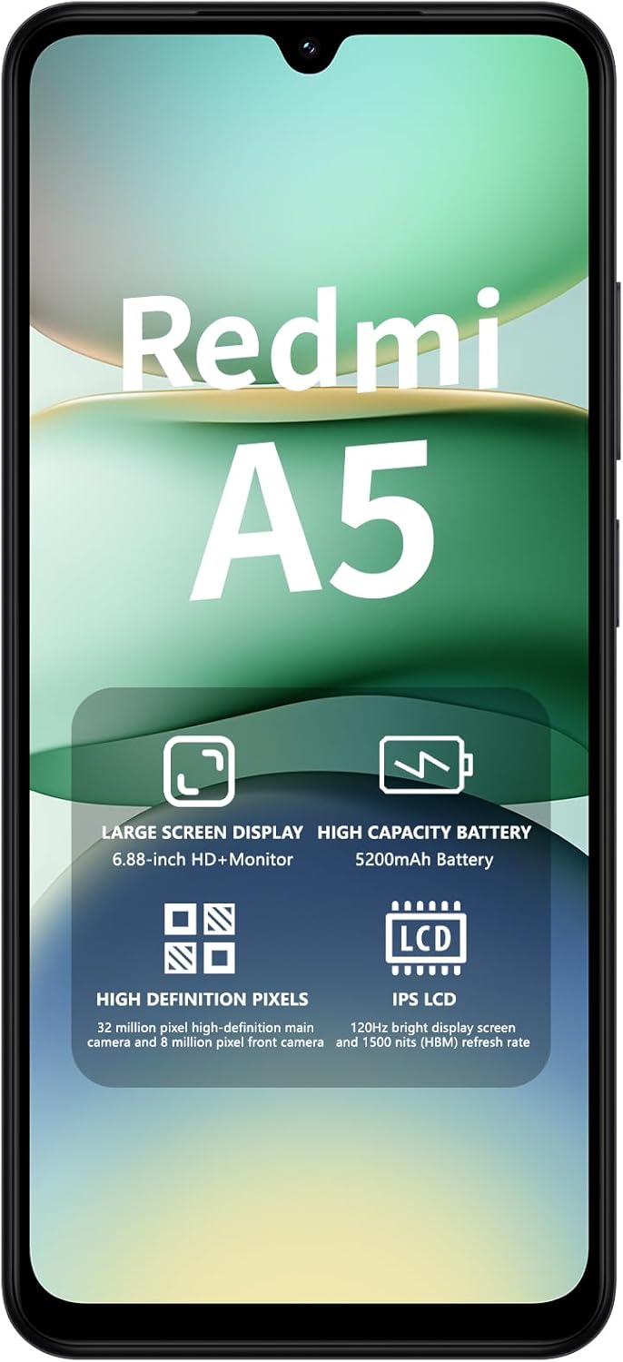 Xiaomi Redmi A5 4/128 GB Cep Telefonu, Siyah
