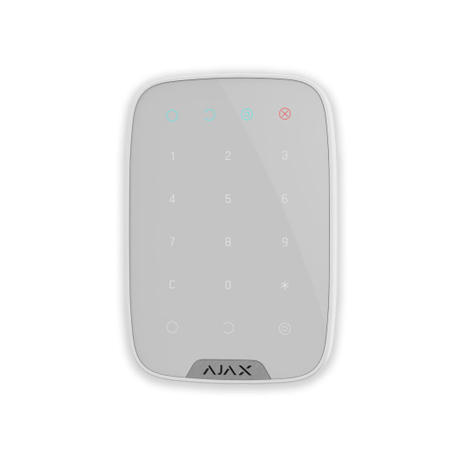 Ajax Systems  38249.12.WH1 Kablosuz Dokunmatik Göstergeli Keypad, Beyaz